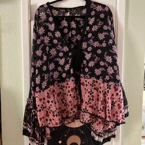 Free People Lola Placed Print Kimono